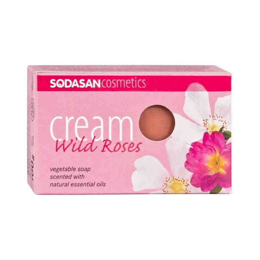 Sodasan Mydło o zapachu dzikiej róży 100g